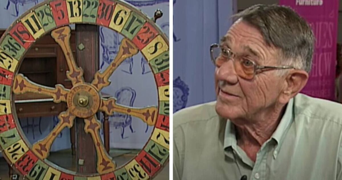 Antiques Roadshow guest's daughter 'scared to death' by gambling wheel's value