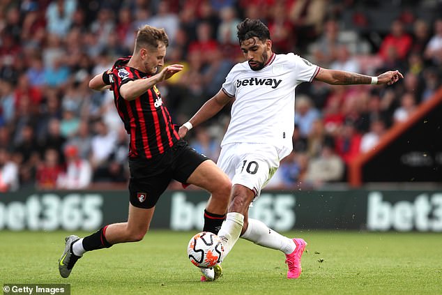 The results relate to Paqueta's (right) conduct during four Premier League matches last season, where he was yellow carded