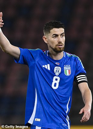 Arsenal midfielder Jorginho has been named in the Italy squad