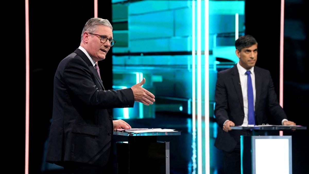 Sunak and Starmer exchange heated words over gambling scandal in final debate before polls