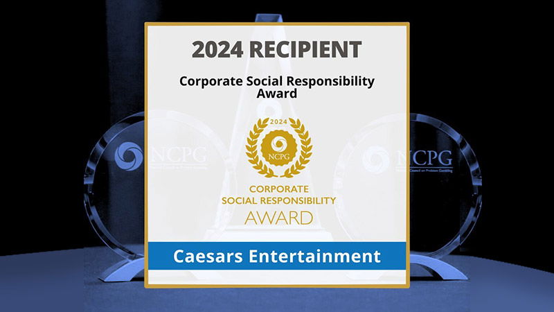 Caesars receives Corporate Social Responsibility recognition at National Council on Problem Gambling National Awards | Yogonet International