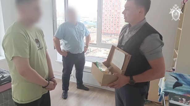 A photo of police apprehending Artyom