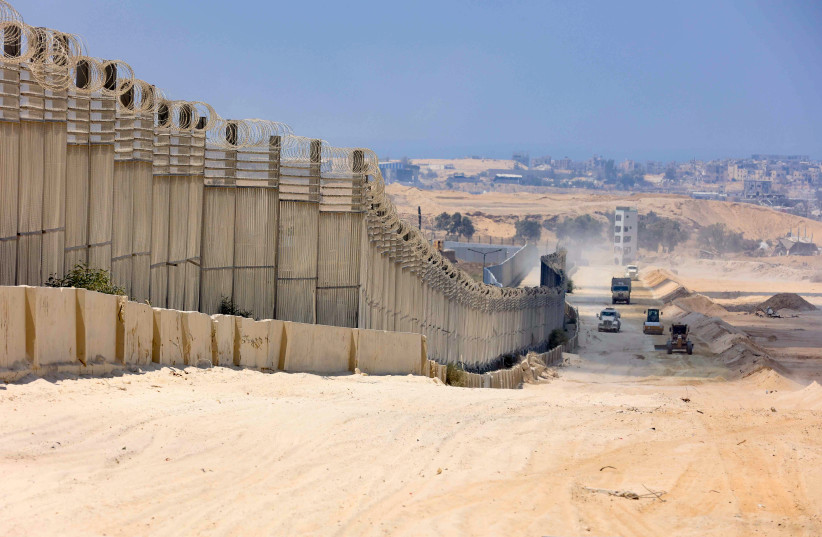  View of the Philadelphi Corridor between the southern Gaza Strip and Egypt, on July 15, 2024.  (credit: Oren Cohen/Flash90)