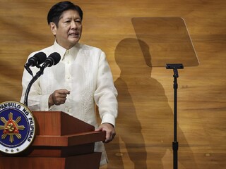 Philippine President Ferdinand Marcos Jr. delivers his third State of the Nation Address at the House of Representatives in Quezon City, Philippines. (Image: AP Photo)