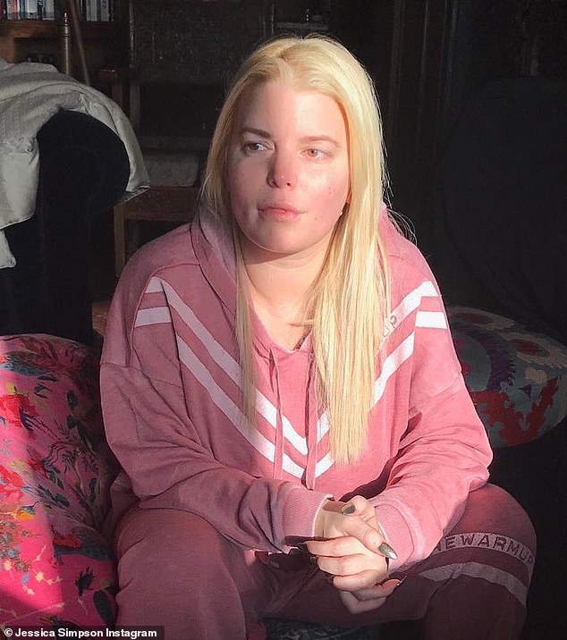 Last year Simpson re-posted an 'unrecognizable' photo of herself from six years ago to her Instagram Stories, taken in the midst of her addiction