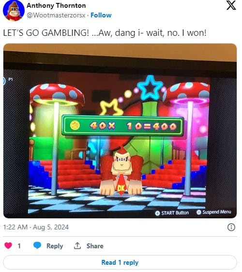 donkey kong let's go gambling