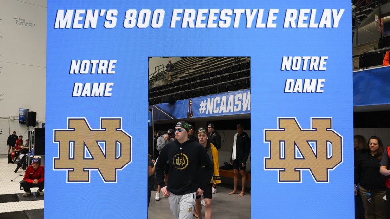 Notre Dame Suspends Men's Swimming For A Year Due Uncontrolled Gambling