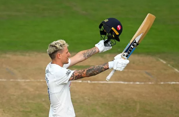 TAUNTON, ENGLAND - AUGUST 31: Brydon Carse of Durham celebrates his century during Day Three of the Vitality County Championship Division One match between Somerset and Durham at The Cooper Associates County Ground on August 31, 2024 in Taunton, England. (Photo by Harry Trump/Getty Images)