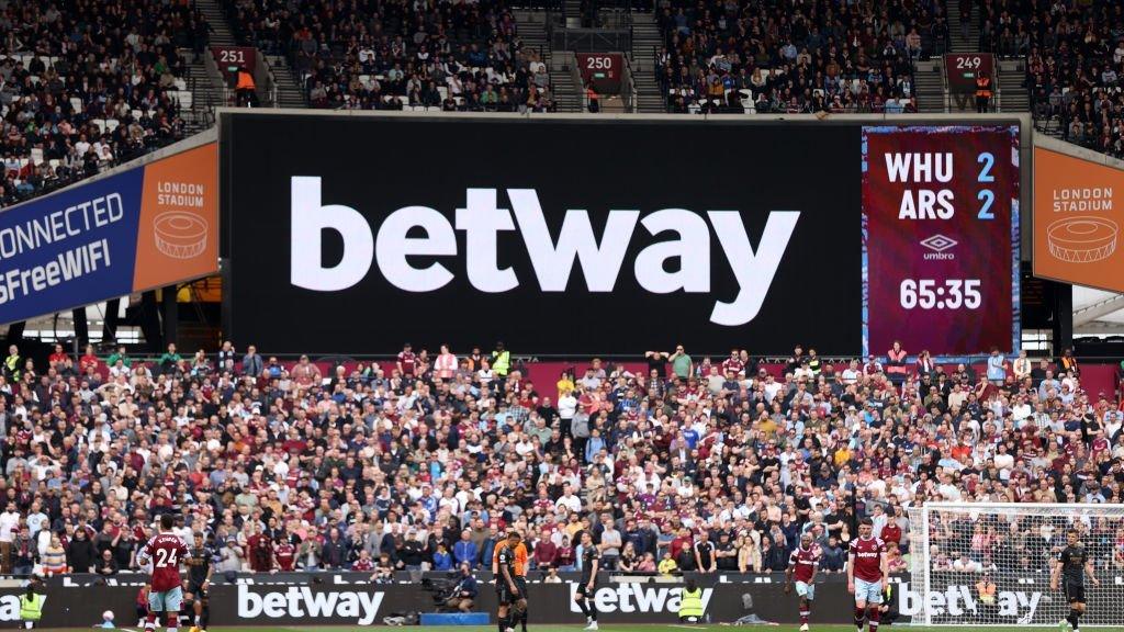 Advertising at West Ham's London Stadium