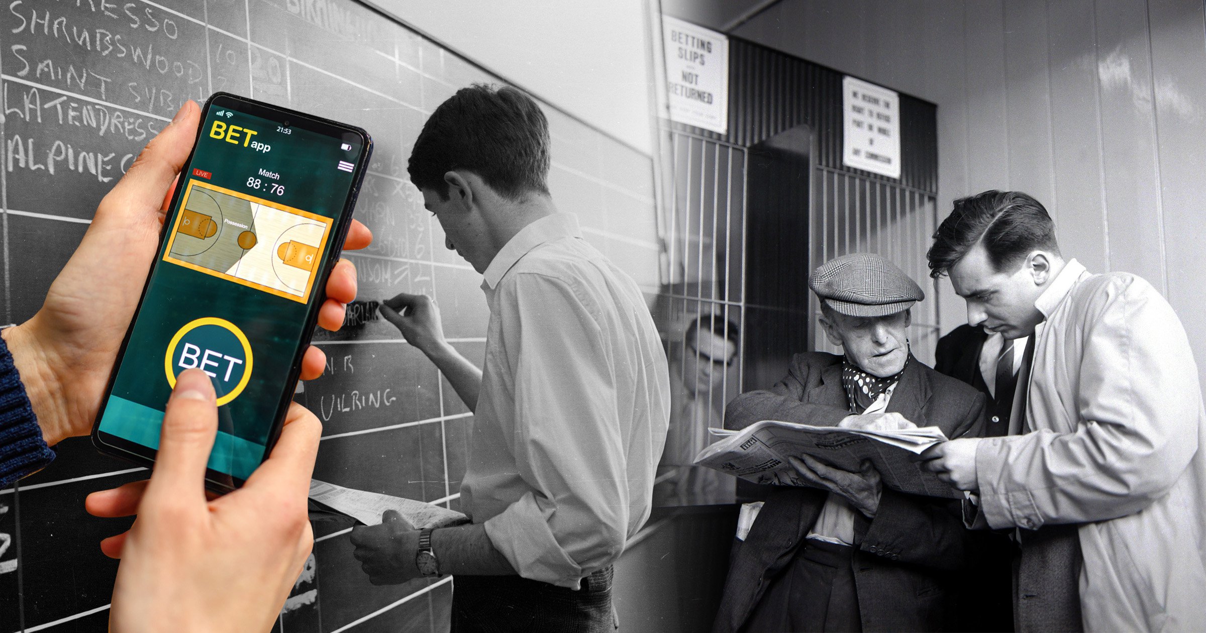 Caption: 1960: Game on for British betting shops - The government has given the go-ahead for betting shops to open for business from 1 May
Getty
