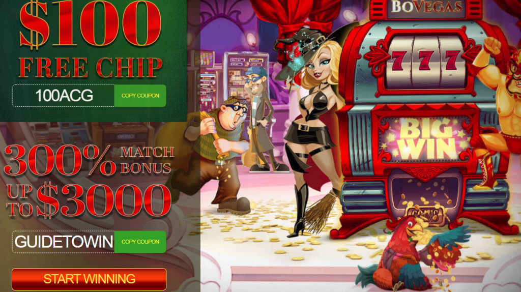 BoVegas Casino No Deposit Bonus $100 FREE