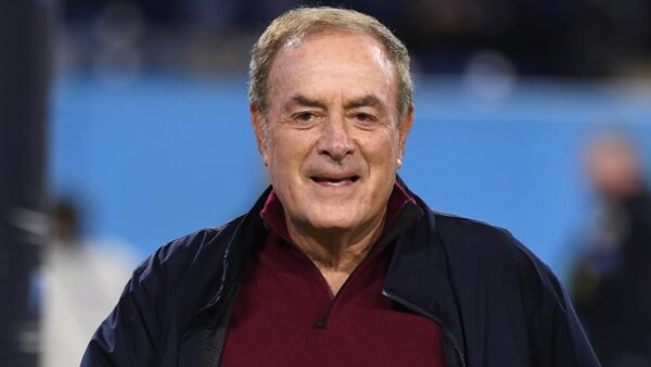 Al Michaels smiling