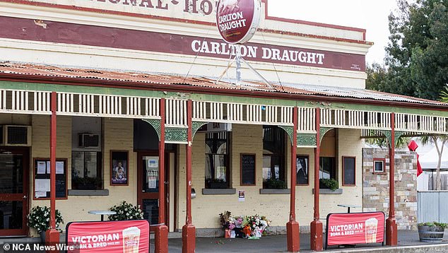 Morganti knew the McGuire family who manage The National Hotel (pictured) in Clunes