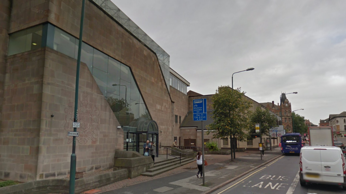 A stock image of Nottingham Crown Court in Canal Street, Nottingham