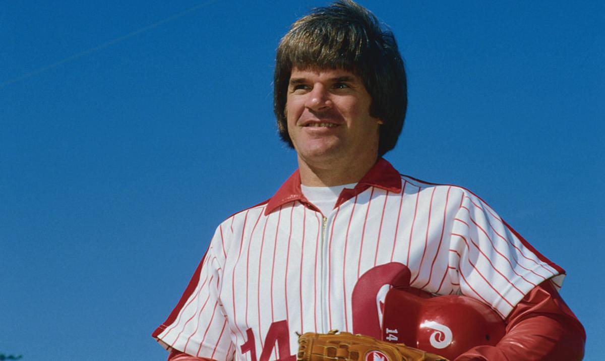 Portrait of Pete Rose, first baseman for the Philadelphia Phillies. (Bettmann/Getty Images)