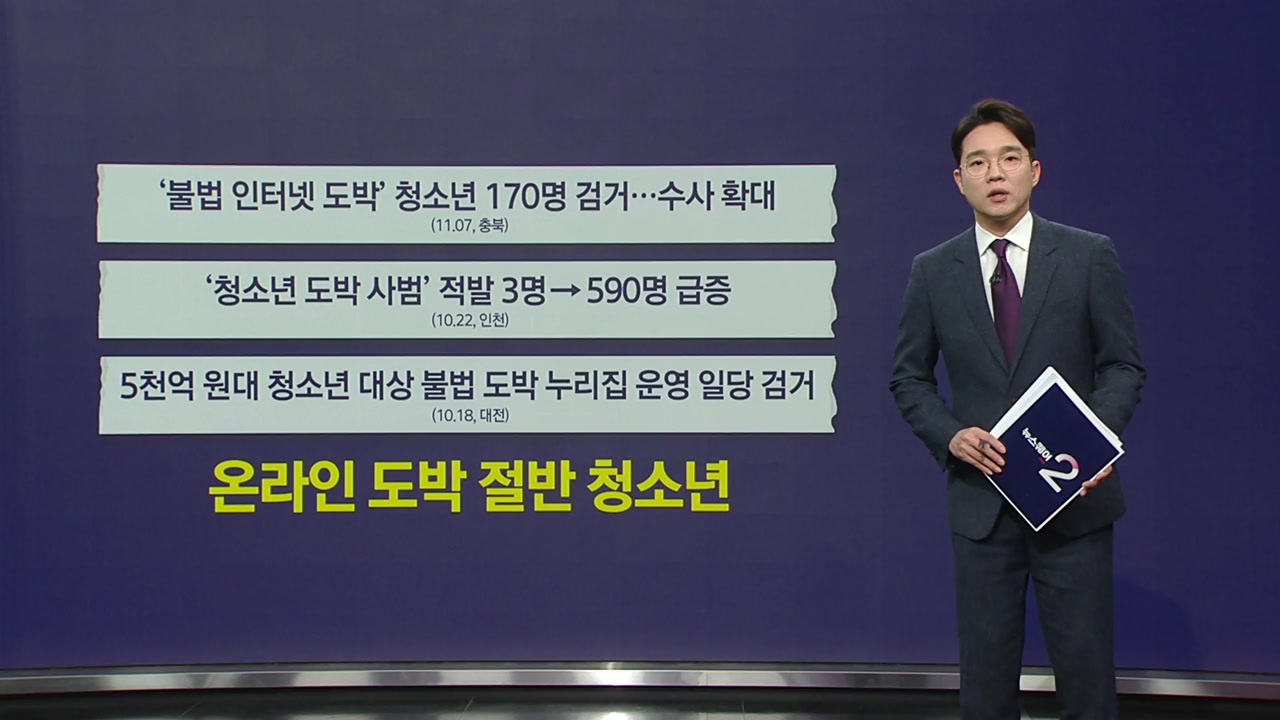 A 16-year-old who bet 190 million won...Half of online gambling is for teenagers [Anchor Report]