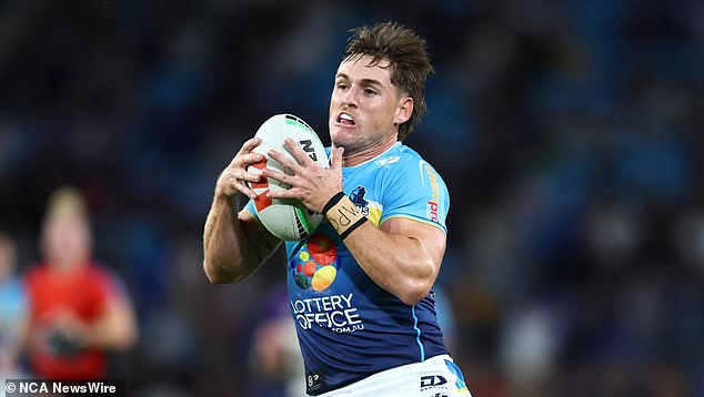 AJ Brimson (pictured) has been cleared of any wrongdoing following an investigation into a social media post that led to accusations he was placing bets on NRL games