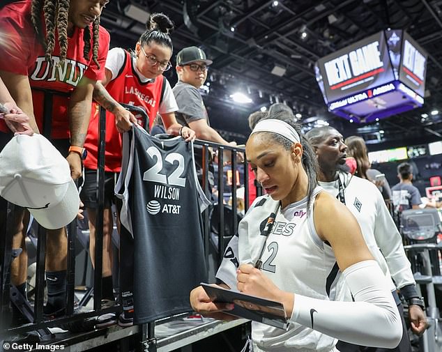 A'Ja Wilson, one of the biggest stars of the WNBA, has also drawn gamblers' interest online