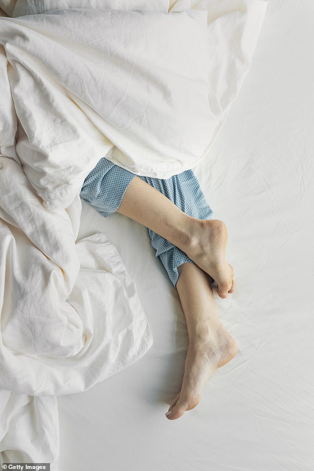 Restless leg syndrome affects up to 10 per cent of Britons, leading to an unpleasant ‘crawling’ sensation in the legs, mostly at night, and an almost irresistible urge to move them