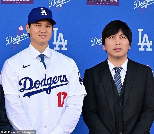 Shohei Ohtani (left) was the victim of Mizuhara's fraud, according to Major League Baseball