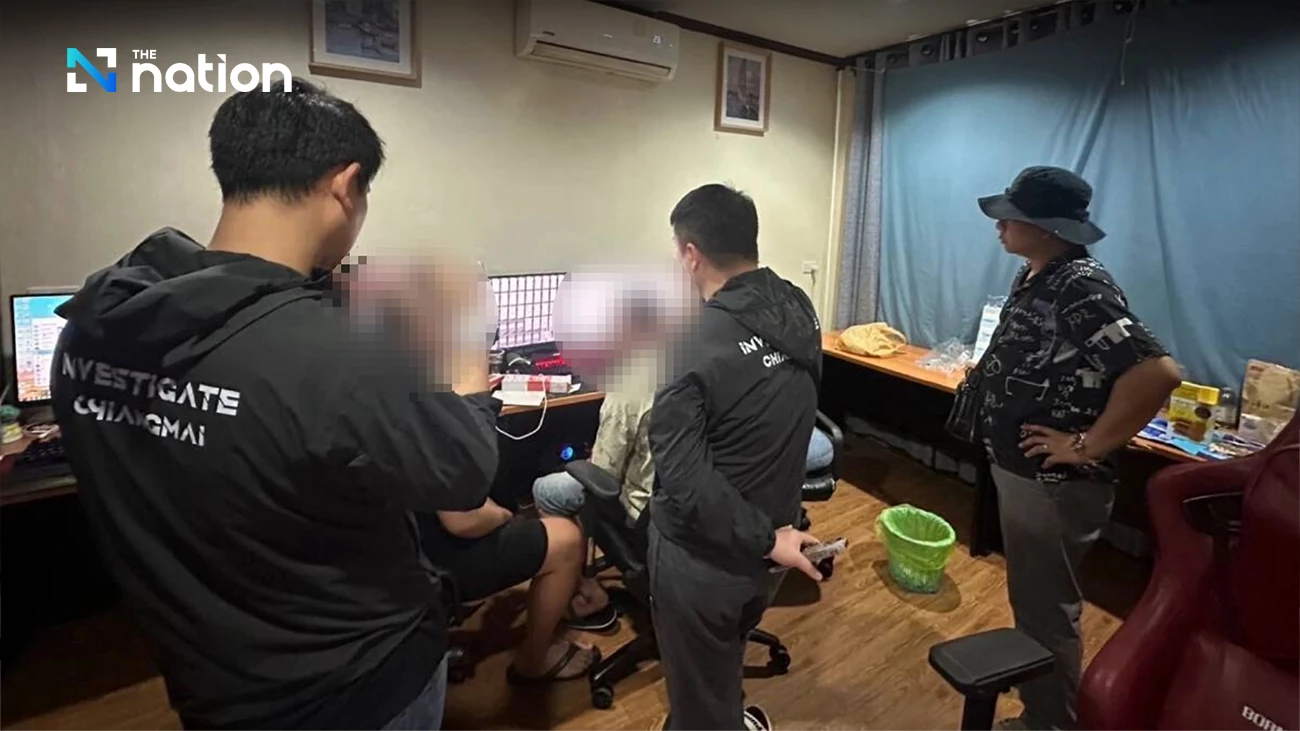 Five Chinese arrested in Chiang Mai for allegedly running online gambling site