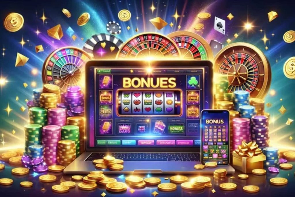 Online casino slots and chips